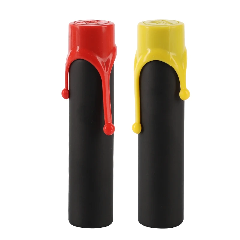 UKETA Customized king size 1oz smell proof glass tube Airtight Container Silicone Lid Child Resistant Tobacco Glass Tubes