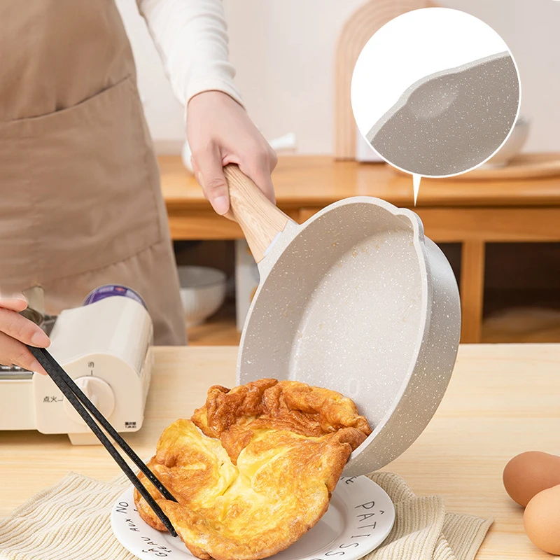 SANLANG OEM Die Cast Aluminium Tefal Frying Pan Induction Bottom Deep Frying Pan with Lid
