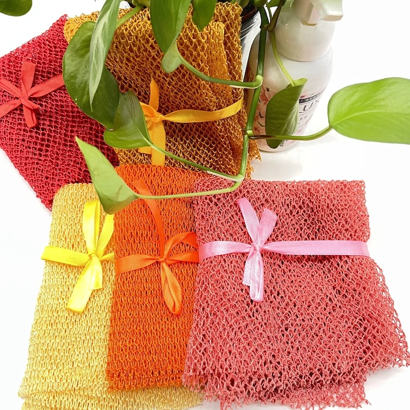 Skin Exfoliating Back Long Sponge Nylon Sponge Exfoliating African Body Net Scrubbing Bath Sponge
