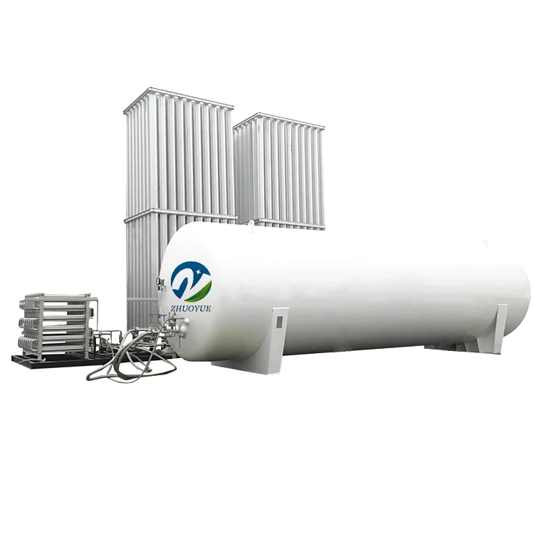 Испаритель жидкого кислорода 3000NM3 вакуумная Изолированная система испарителя