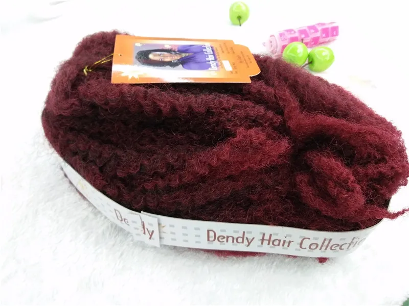 
flame retardant kinky twist braids BLACK 120GR Dendy hair extensions for black women 