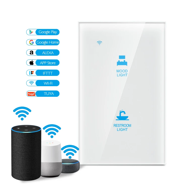 Sqivo Low Price Tuya Australian Standard Glass Reed Wifi Australia Electrical Switches Bangladesh