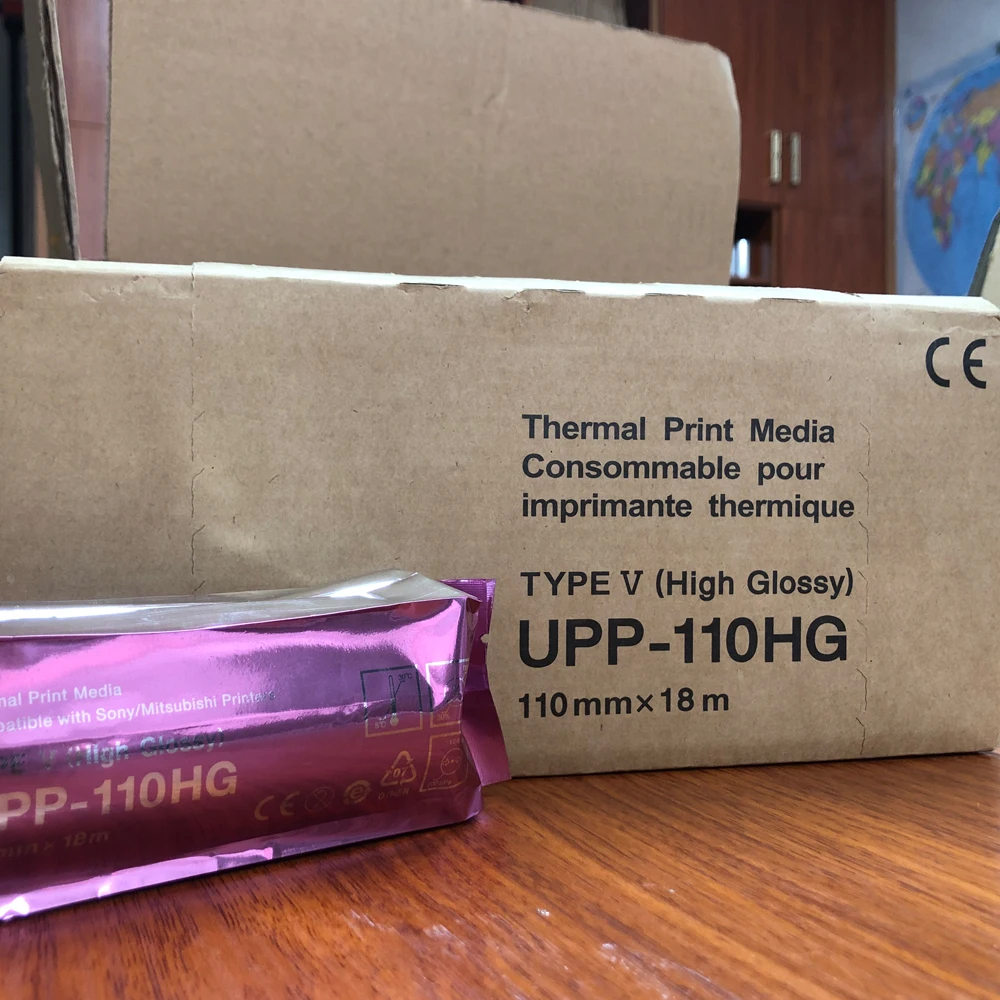 High Gloss Video Printer Paper cheap ultrasound paperultrasound thermal paper roll 110s for Sony Video Printer
