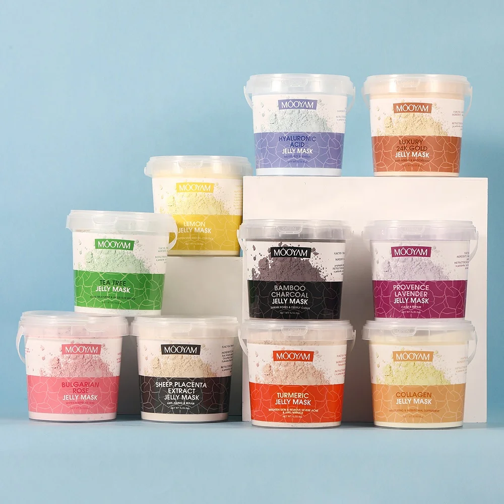 1L Skin Care Korea Gel Powder Face Mask,Natural Collagen Crystal Facial Mask,Anti Aging Hydro Jelly Mask Powder