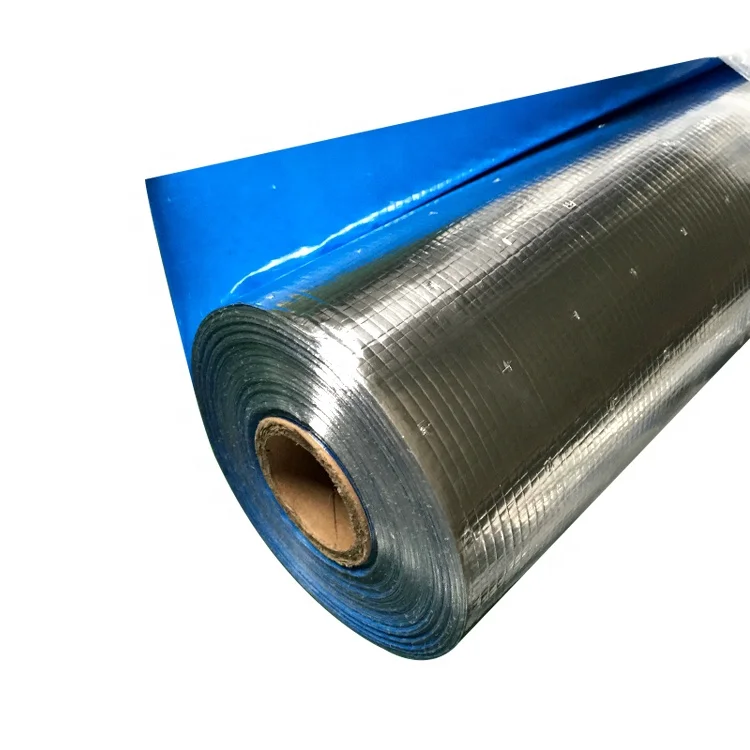 Reflects Radiant Heat Water Vapour Barrier Aluminum Film Laminated PE Woven Fabric