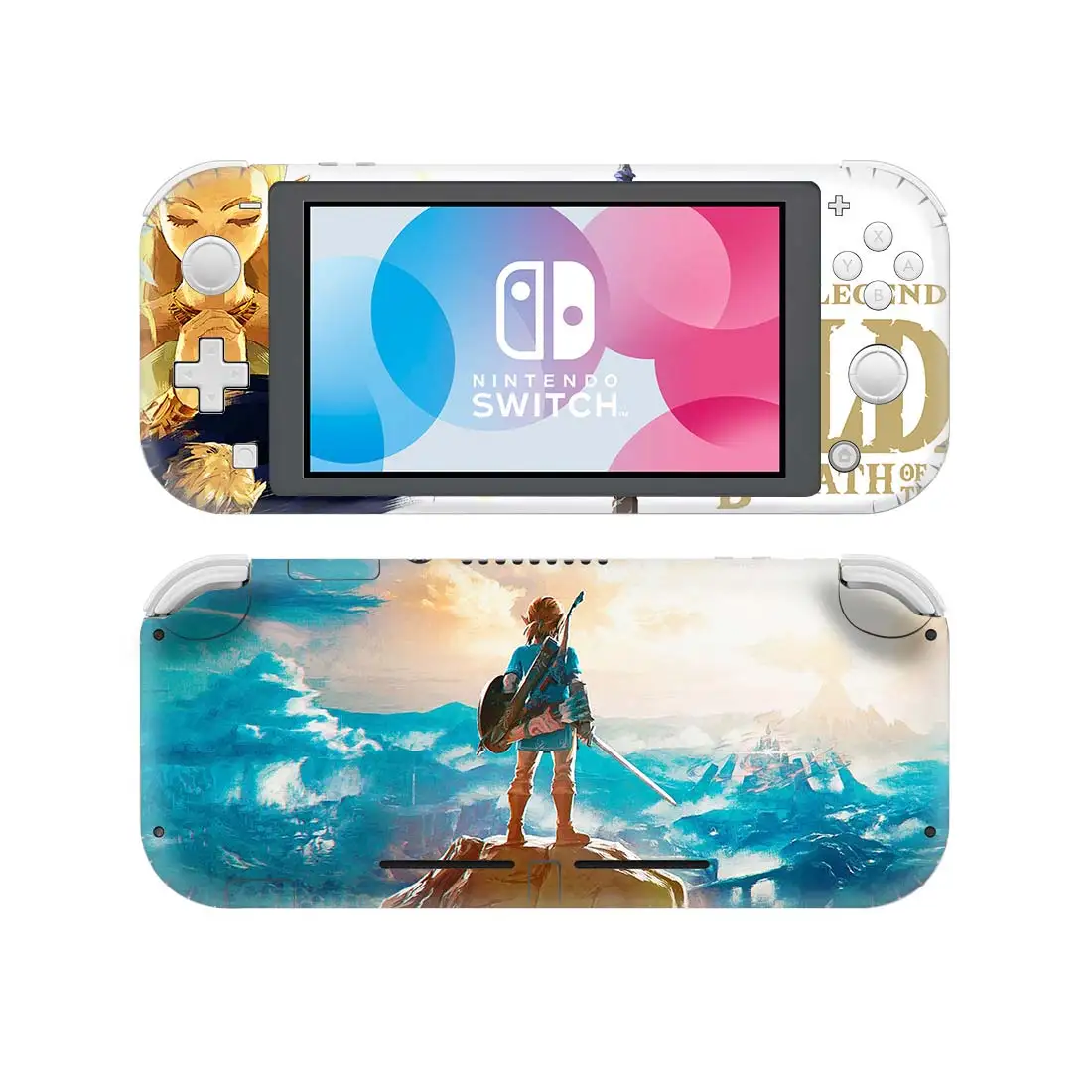 Customized The Legend of Zelda Breath of the Wild Hyrule Warriors Age Of Calamity Nintendo Switch Lite Skin sticker