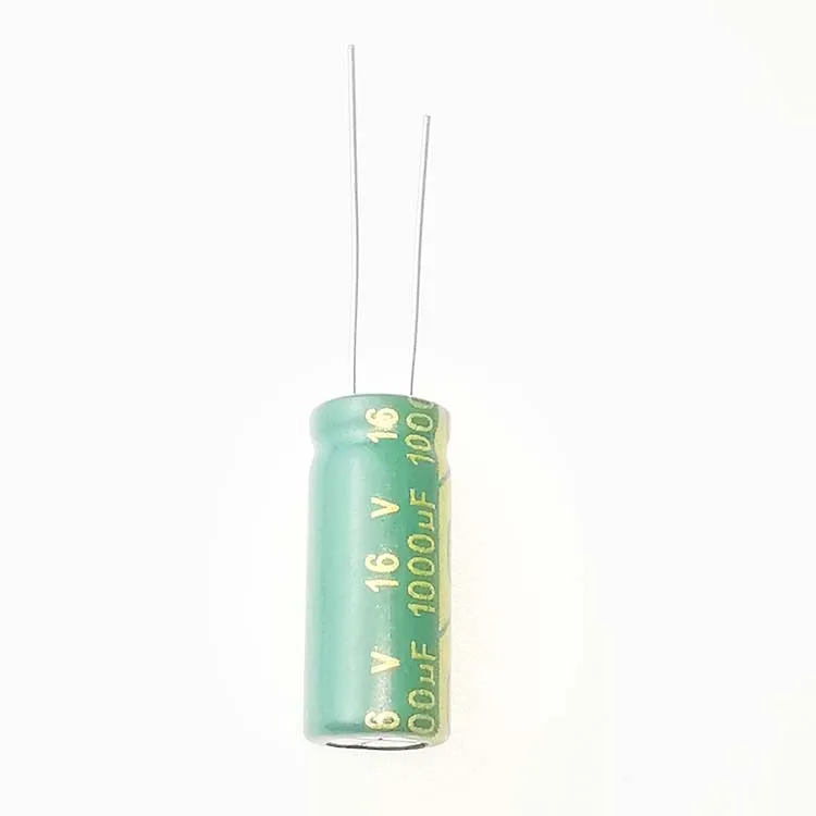 Lowest Price Green Background With Gold Thickness 1000UF/16V Electrolytic Capacitor for Switching Power Supply