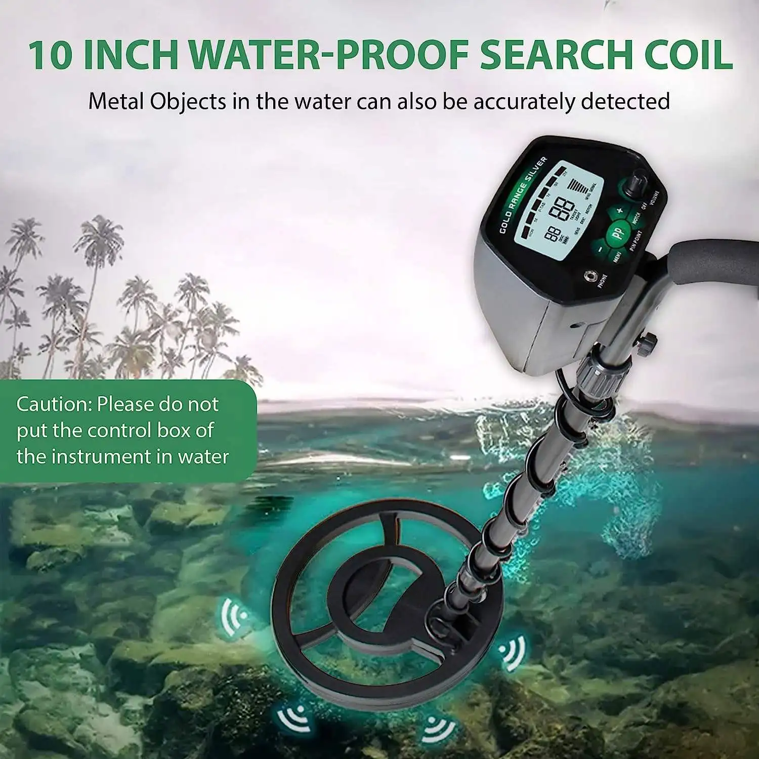 waterproof professional gold metal detector MD-3040 Gold detector