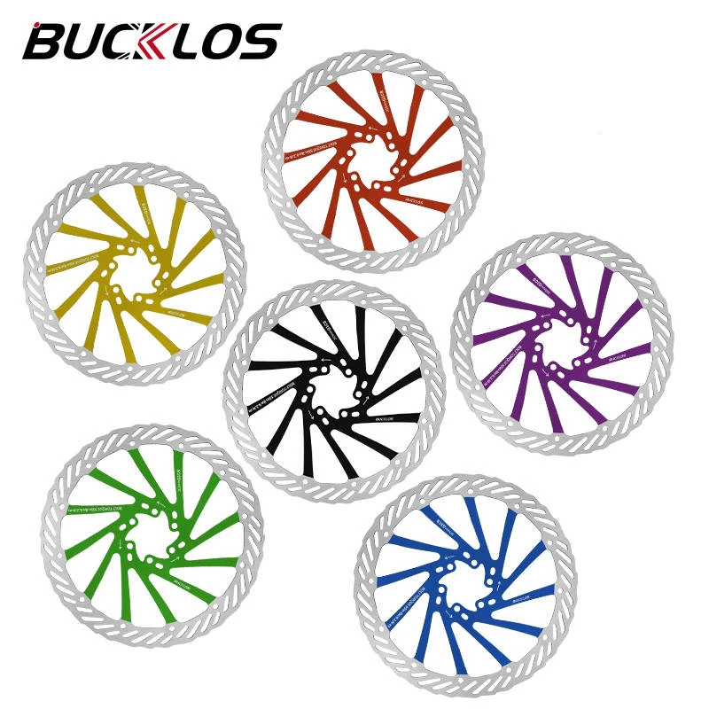 OEM/ODM BUCKLOS 160mm 180mm Mountain Bike Brake Rotor Heat Dissipation MTB Bicycle Floating Brake Disc 203mm Ultralight Rotor