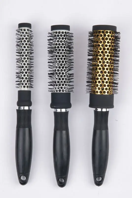 ceramic aluminium metal tube hair brush roll salon hair brush