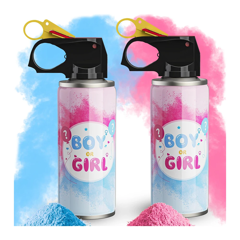 Gender Reveal Fire Extinguisher Set 100% Biodegradable Party Supplies For Memorable Baby Gender Reveal Decorations