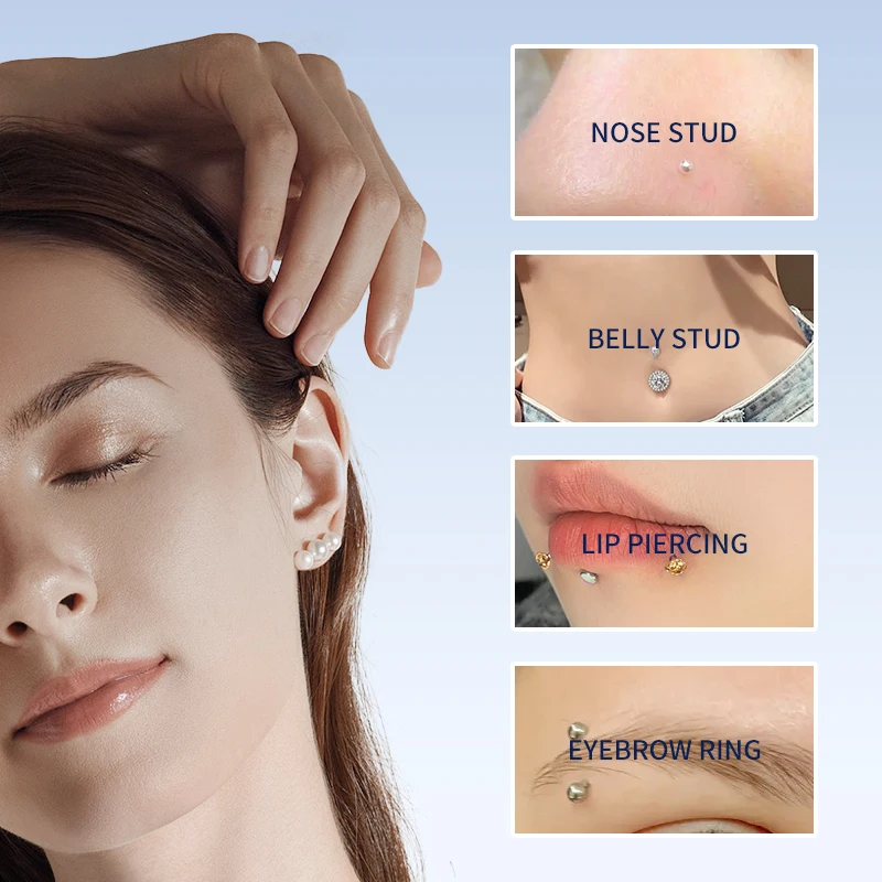 Custom Logo Ear Nose Earring Belly Button Piercing Wound Wash Cleaner Piercing Aftercare Spray