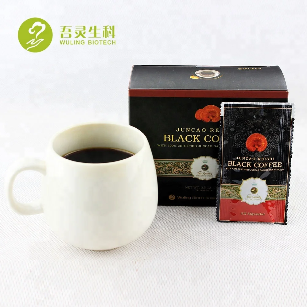 100% bio herb healthy reishi ganoderma lucidum coffee with polysaccharides & triterpense