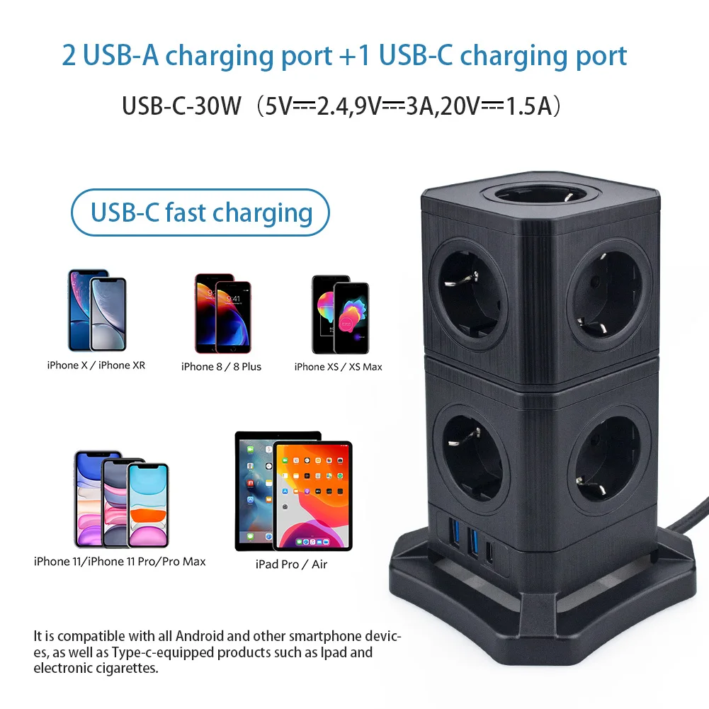 popsocket Individually switched sockets  can control the power to each socket independently