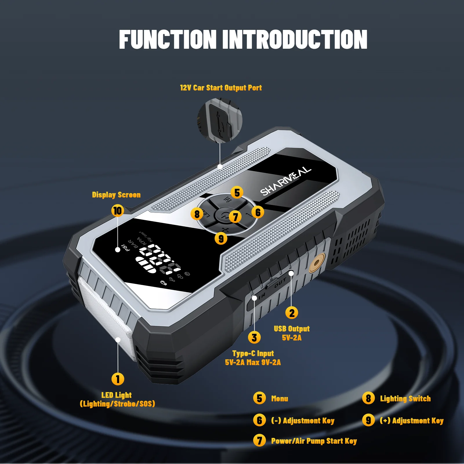 Making Customized 10000mah 1500A  12V Booster Starting Device Portable battery Jump Starter for Car