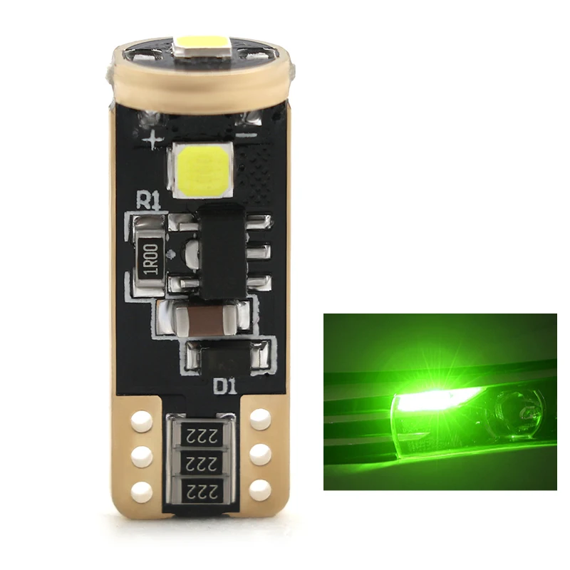 12V Led Bright Car Interior Dome Reading Signal Lamp License Plate Light clearance light T10 W5W LED Canbus 3030 3SMD