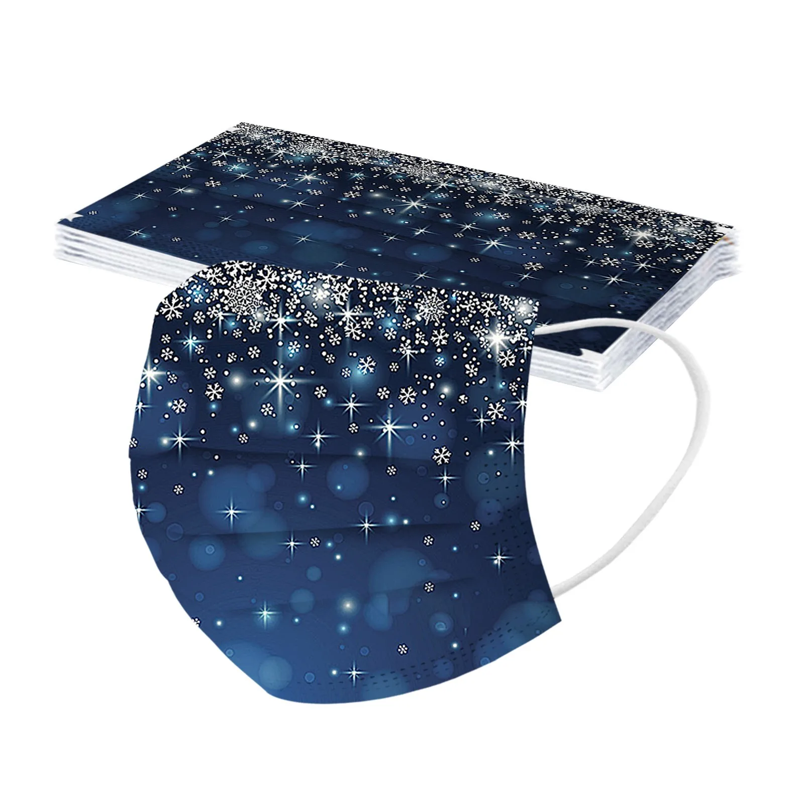 Рождественские маски, одноразовая 3-слойная маска для рта, дышащая маска с принтом, маски для косплея на Хэллоуин