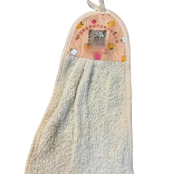 Hanging Kitchen Towel ,Coral velvet hand towel,stock cheap hand towel