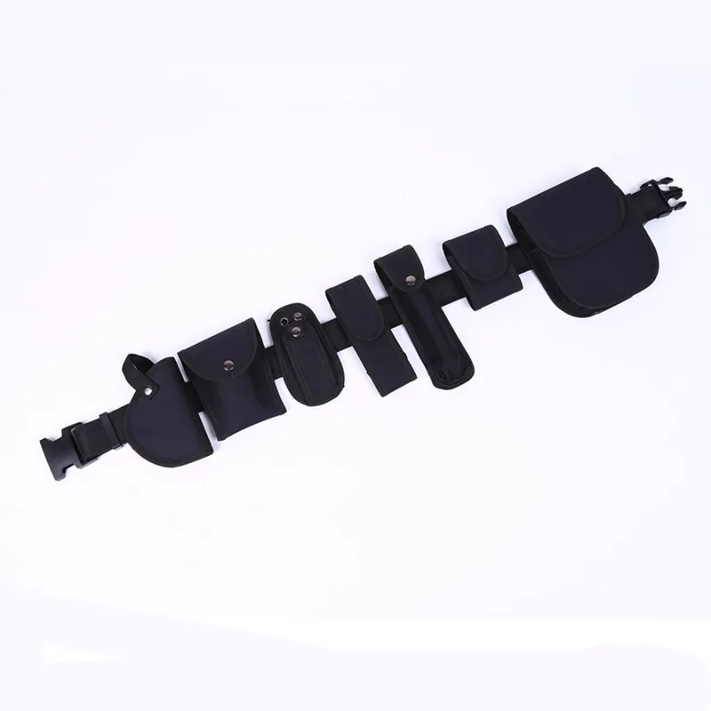 Factory Direct Supply 8 in 1 Detachable Pouches Holsters  Patrol Tactic Tactical Safety Guard Belt