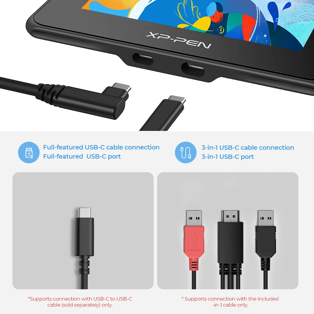 XP-PEN Artist 10 (2nd Gen)  X3 Smart Chip Digital Pen Display Design Drawing Graphic Tablet With Screen