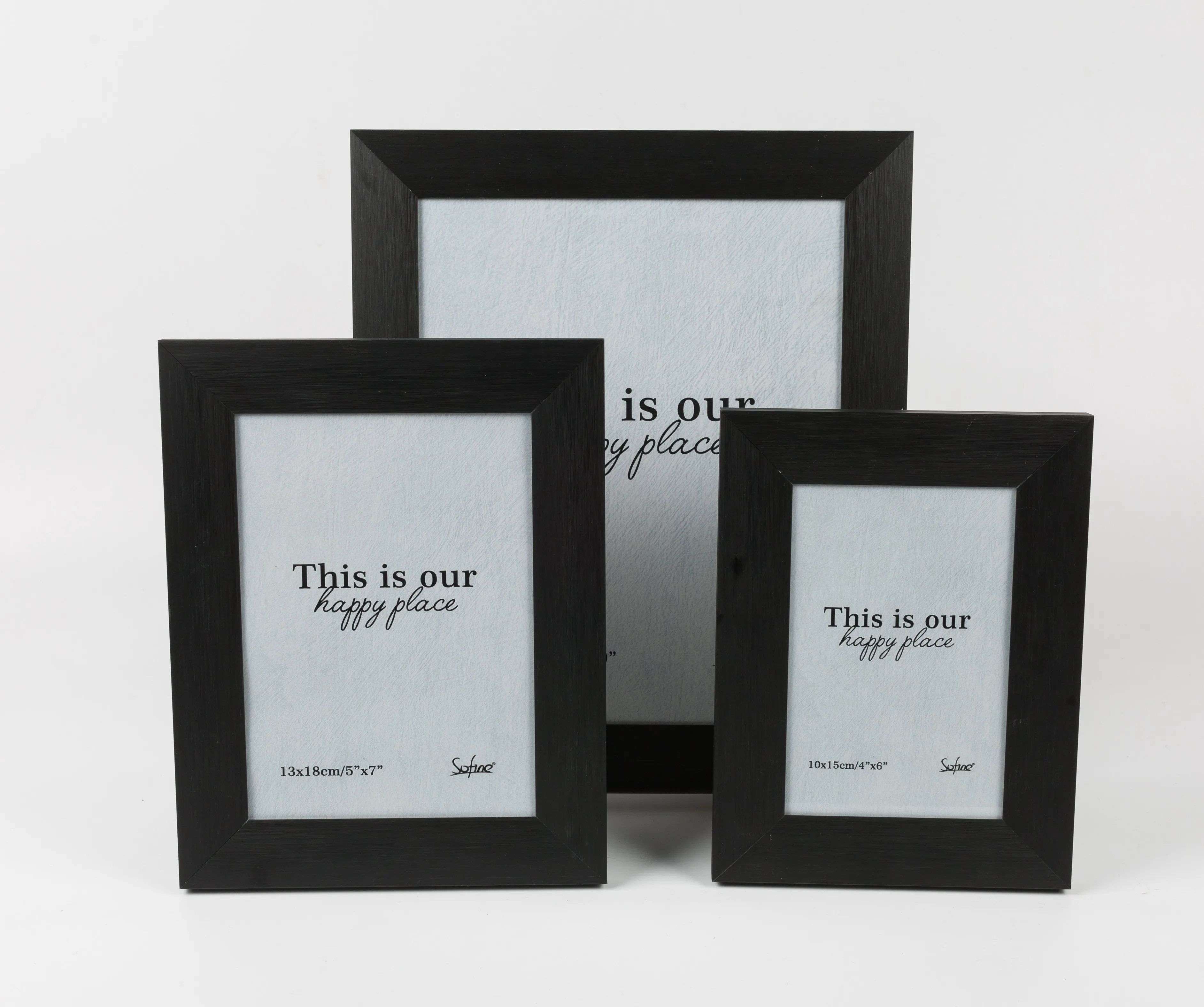 Wholesale Custom Desktop Standing Silver Black A4 Inch Metal Aluminum Alloy Photo Picture Frame With Glass