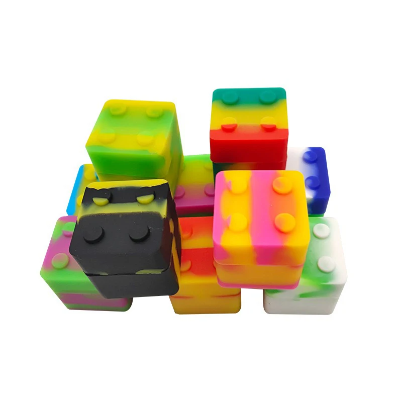 Factory High Compressibility Dishwasher Safe 2ml Silicone Oil Storing Water Proof Multicolor Container Cigarette Cream Box