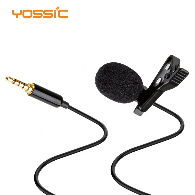 
Professional condenser lapel lavalier microphone for mobile phones and laptops 