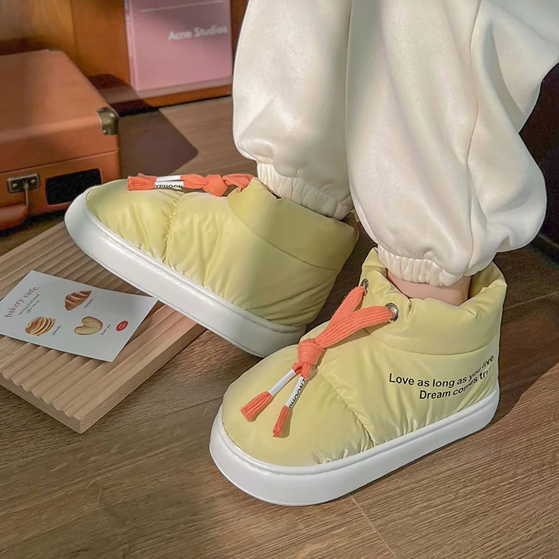 Winter Ankle Boots EVA Sole Comfortable Breathable Anti-slippery Closed Toe Box Women Fashionable Casual Outdoor Cotton Fabric