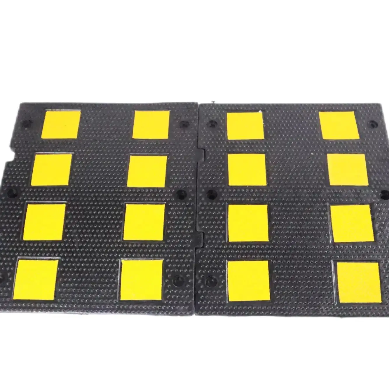 Factory Supply Top Design Portable Plastic Cheap Yellow Rubber Speed Bumps