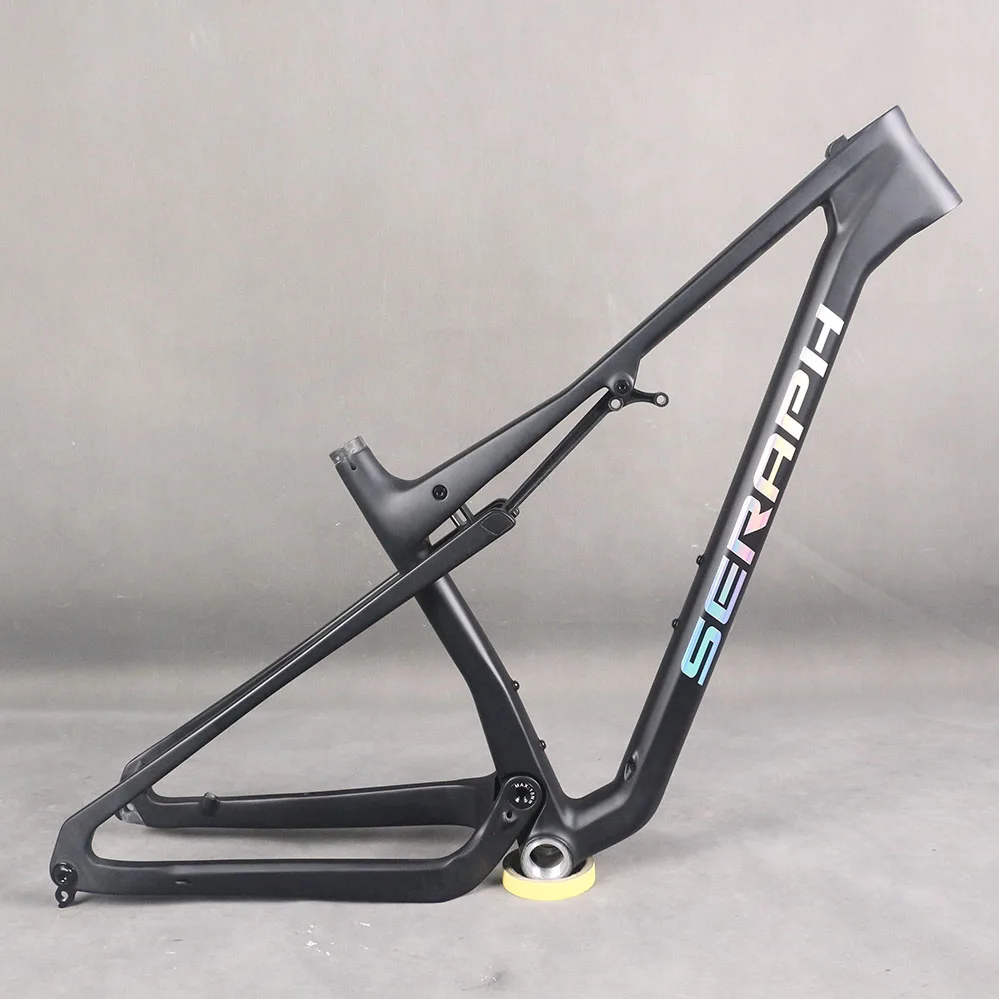 Carbon frame bicycle mountains bike 29er MTB Full Suspension XC Bike T1000 Frameset BSA 29er*2.35 UDH frameset black matte FM080