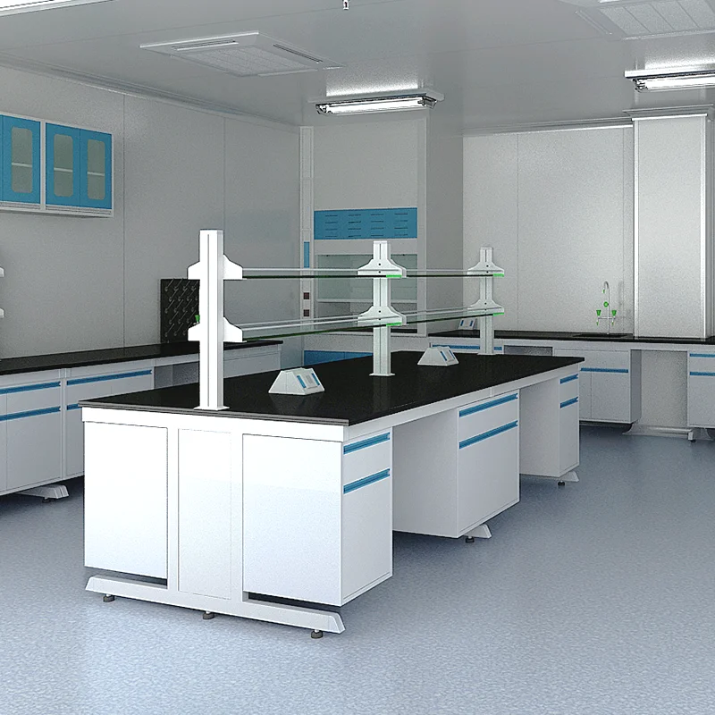 Factory Epoxy Resin Table Top chemical laboratory furniture with sink chemistry table2024