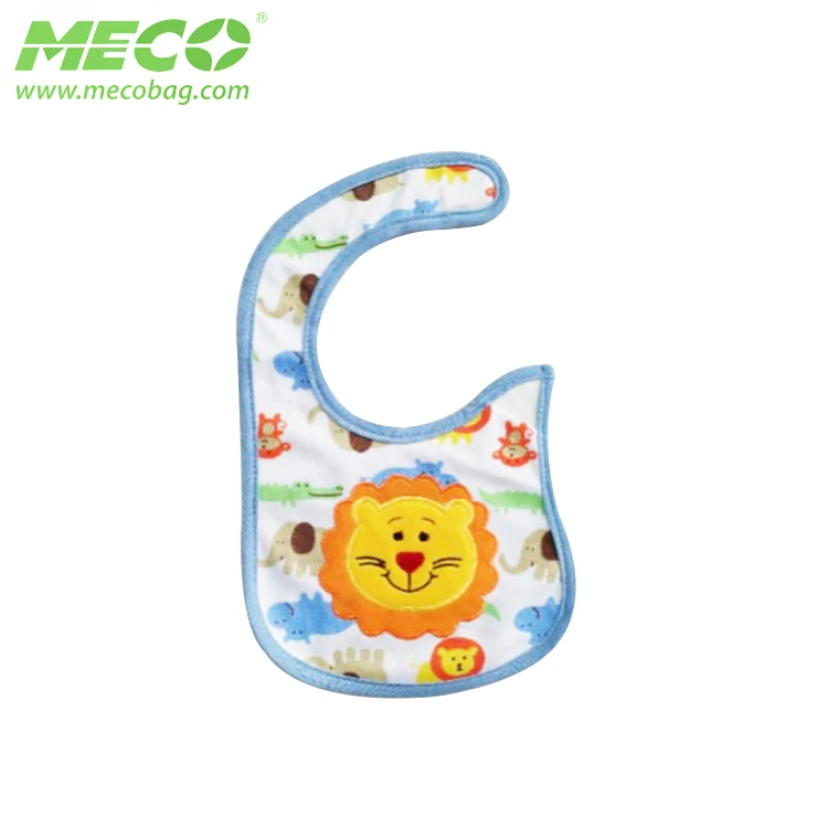 Hot Quality Embroidery Recyclable Cheap Baby Bibs,  Custom 100% Cotton Baby Bib