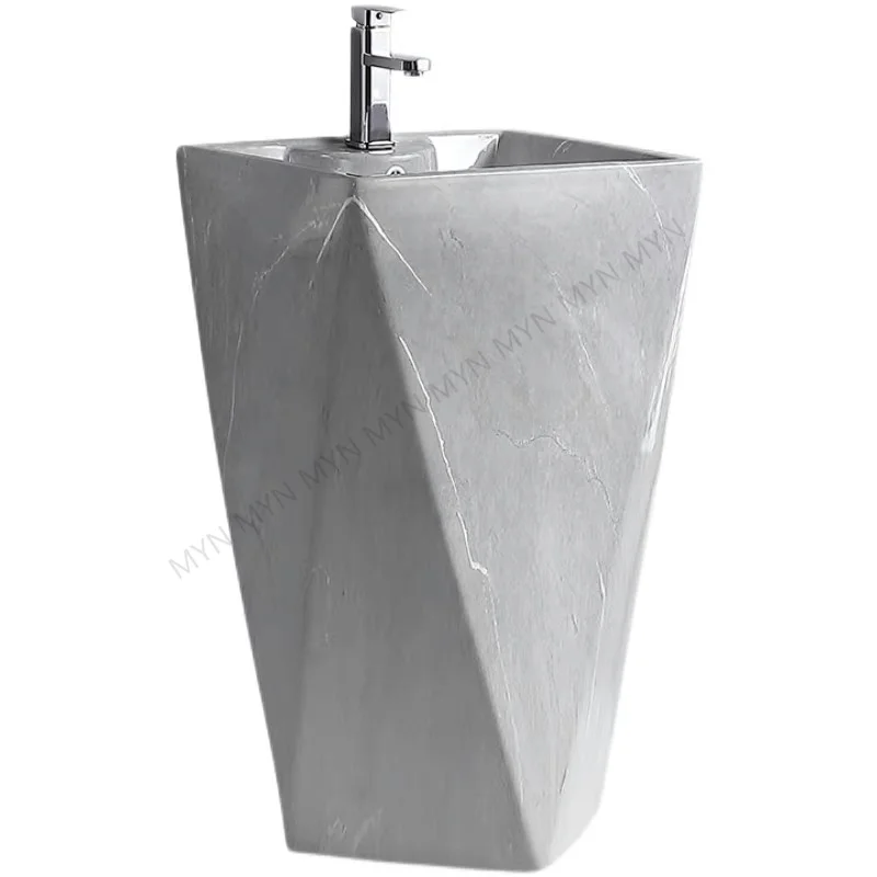 Modern Design Stone Freestanding Sink Marble Bathroom Sink Hand Wash Basin