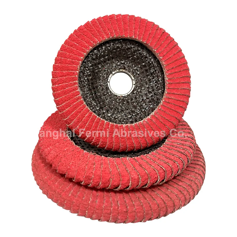 FM Corner Place Grinding customizable abrasive ceramic curved flap disc for metal polishing