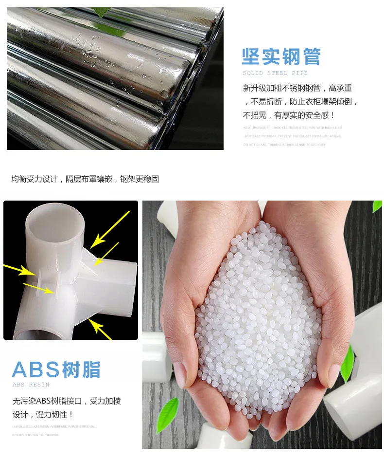 New Design of Rolling Clothes Organizer on Wheels with Hooks for Hanging Handbags.