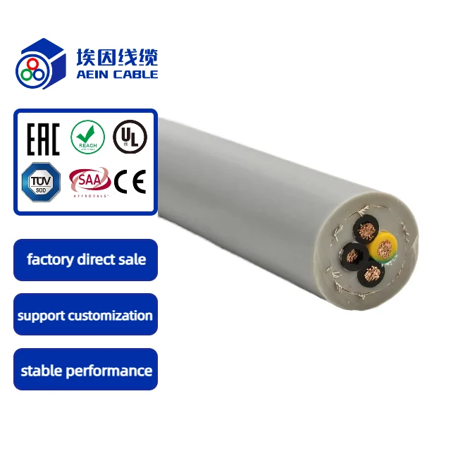 CF21-UL UL Certificated Flexible Oil Resistant Overall Shielded Double Sheathed PVC Power Servo Cable