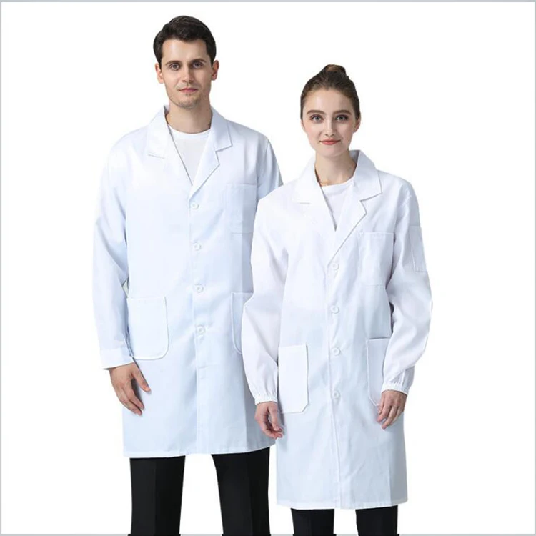 
China Clean Room Lab Coats ESD Labcoats Smocks with Zipper Suit Uniform Custom Summer White Winter 