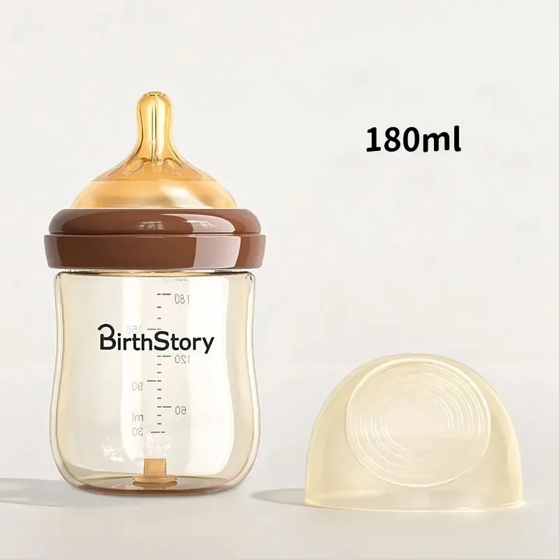 PPSU 180ml/240ml Silicone Baby Milk Bottles Baby Feeding Bottle Newborn Baby Standard Milk Bottle wholesale