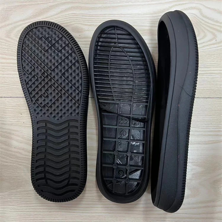 Men moccasin rubber shoe sole for sale China factory good price rubber shoe men soles
