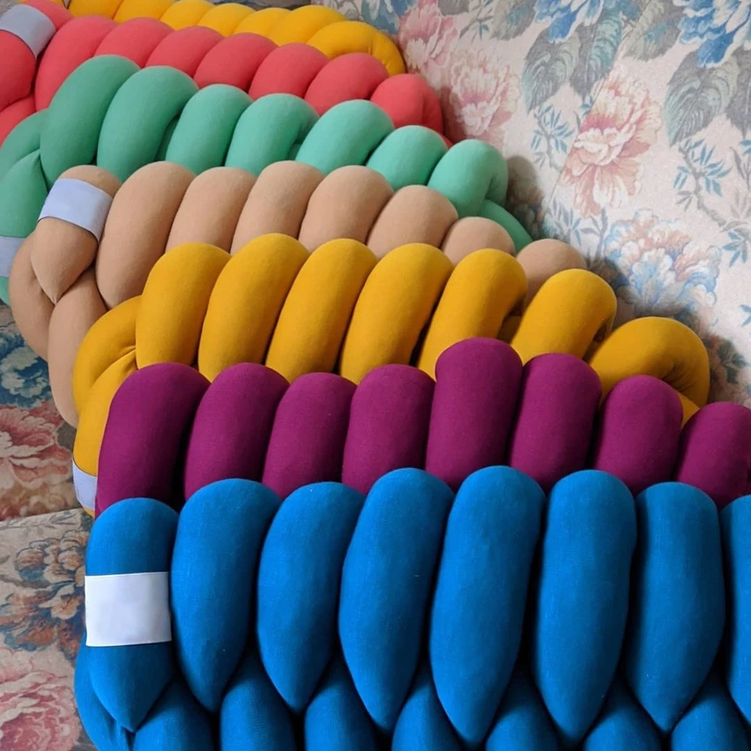 Snoozzz bone shape home decor knot pillow