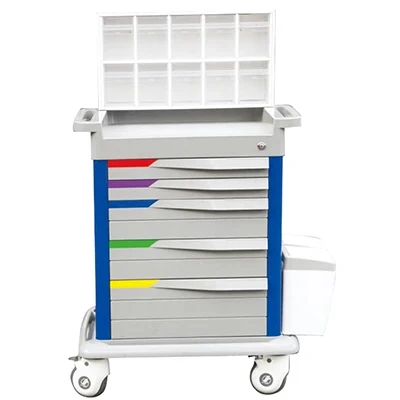 Oxygen tannk holder emergency hospital medical clinic anesthesia trolley