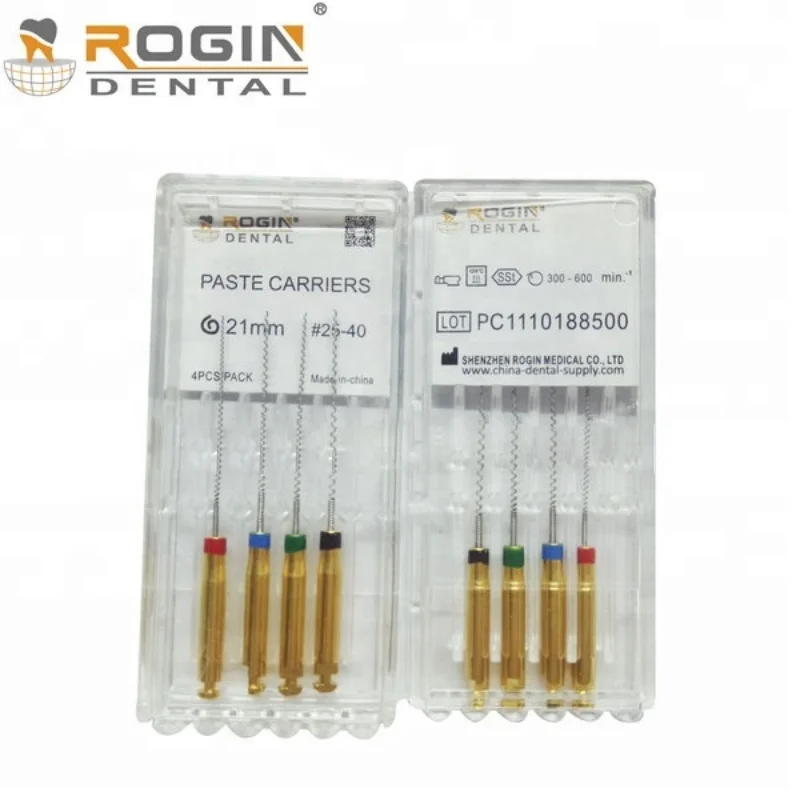 Stainless Steel Dental Paste Carriers Dental Endo Files for filling root canals Engine Use