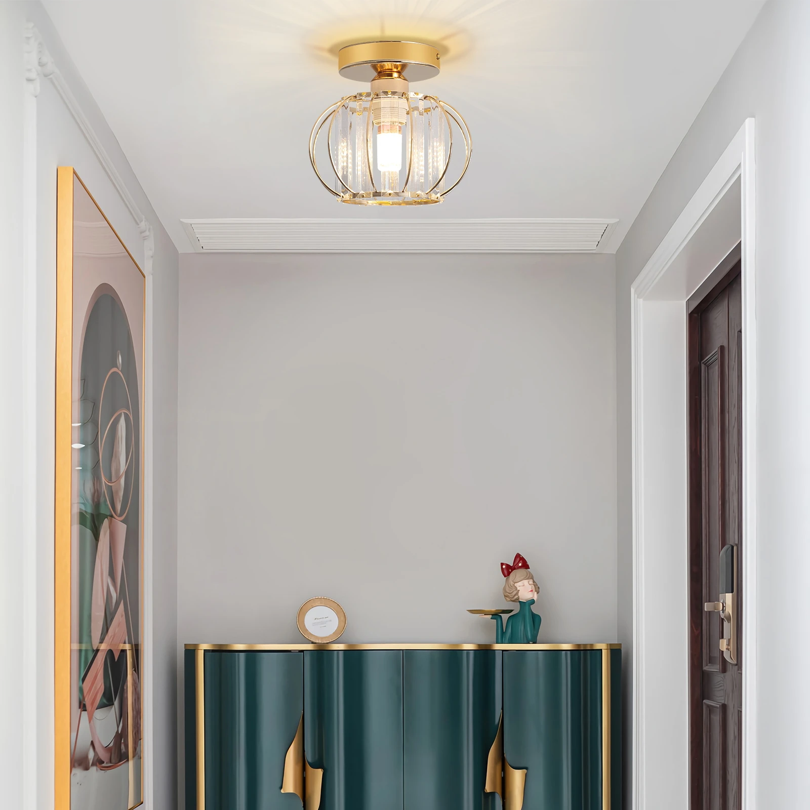 Промышленный современный дизайн Винтажный круглый потолочный светильник стекло + сталь люстры для внутренней кухни роскошное освещение