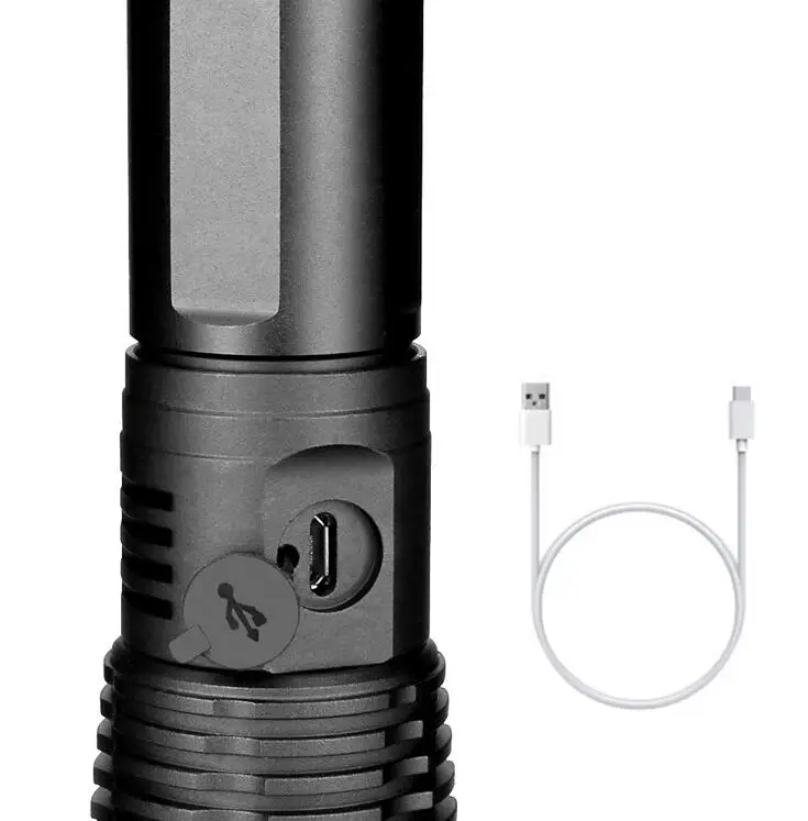 Лм 18 Вт XPH50 зум Тактический P50 фонарик USB перезаряжаемые светодиодные фонарики для кемпинга охоты поиска
