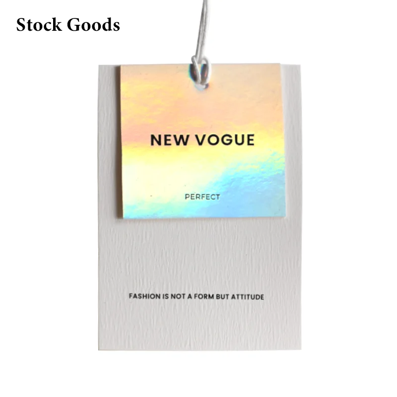 Wholesale customized fluorescent luxury fashion trend clothing matte clothes shoes jeans tags