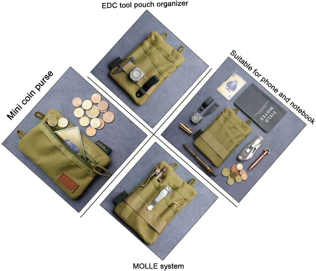 Shoulder Outdoor Waist Belt Waterproof 600d Ballistic Green Tool Molle Utility Tactical Bag