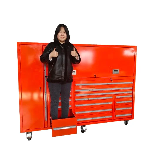 Metal Custom Garage Cabinet Workshop Combination Tool Cabinet Steel Workbench Tool Box Garage Tool Storage Cabinet