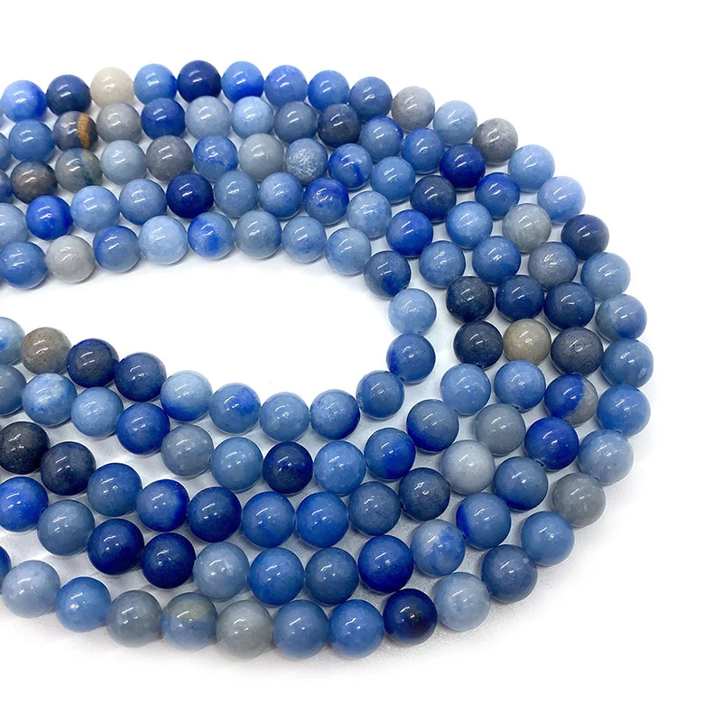 Natural Stone Beads Vlue Sapphire For Jewelry Making Blue Loose Beads 6mm-10mm Vertical Hole Beads
