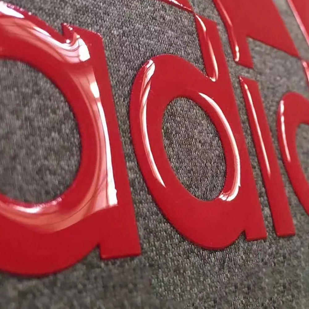 Custom Durable Sticker LOGO Silicone 3D Heat Transfer