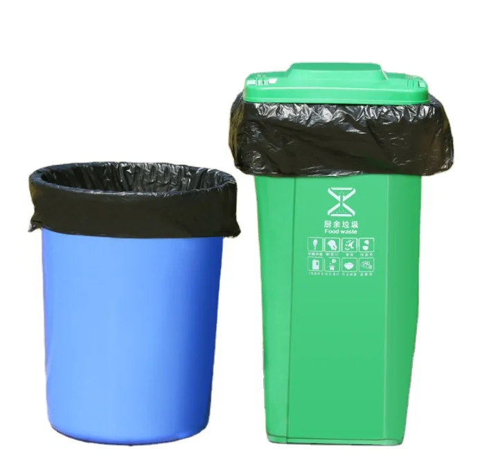 Factory Customization Big Trash Bag Heavy Duty Plastic Black Bin Bags Rubbish Plastic Bags